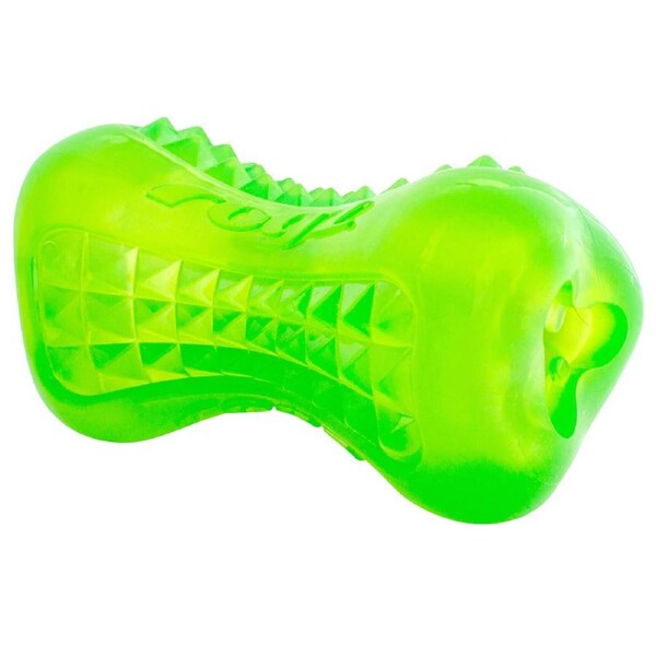 Rogz Yumz Treat Dispensing Dog Chew Toy Lime Large