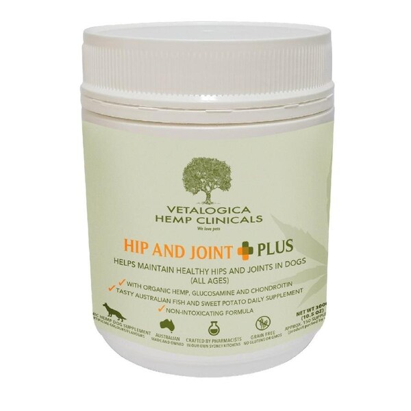 Vetalogica Hemp Clinicals Hip & Joint Plus Dog Supplement 300g