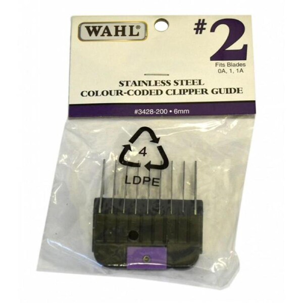 Wahl Stainless Steel Colour Coded Clipper Guide No. 2 6mm