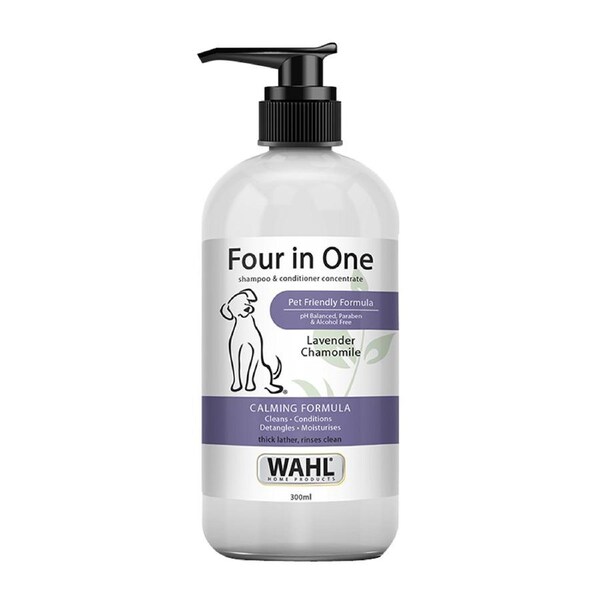 Wahl Four in One Shampoo & Conditioner Concentrate for Dogs 300ml