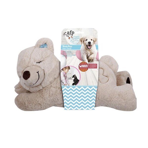 All for Paws Little Buddy Warm Bear Soft Fabric Snuggly Pet Dog Toy