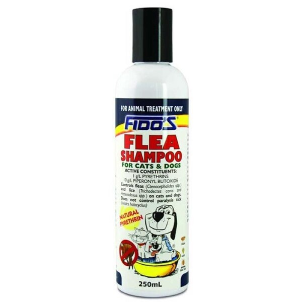 Fidos Flea Shampoo Dogs & Cats Flea & Tick Treatment 250ml