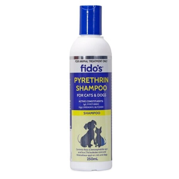Fidos Pyrethrin Shampoo Dogs & Cats Grooming Shampoo 250ml