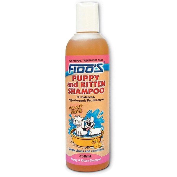 Fidos Puppy & Kitten Shampoo Soap Free Cleans & Conditions 250ml