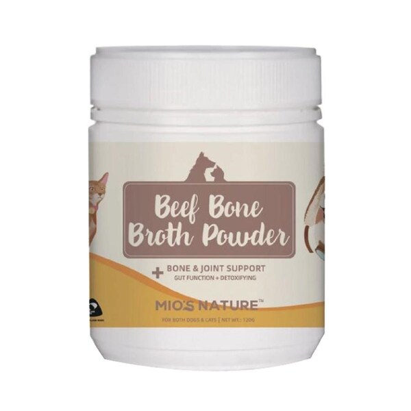 Mios Nature Beef Bone Broth Powder + Bone & Joint Support for Dogs 120g