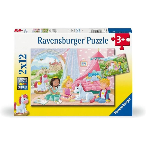 Ravensburger - Princess and Knight Puzzle 2x12pc