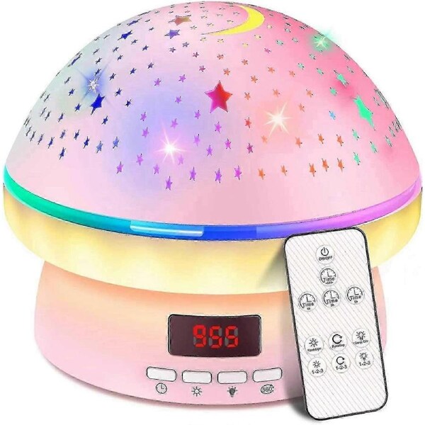 JOYBUY Girls Toys For 2-8 Year Old Kids, Timer Rotation Star Projector Night Light For Kids Age 3-8, Toys For 2-9 Year Old Boys Girls