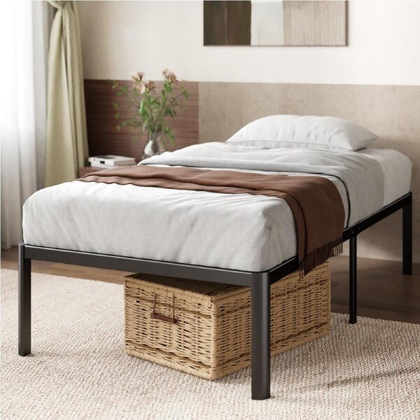 Zinus Metal Bed Frame Queen Double King Single Size Steel Slat Black King Single