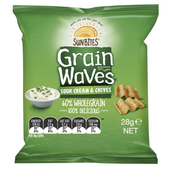 Grainwaves Sour Cream and Chives 28g x 21
