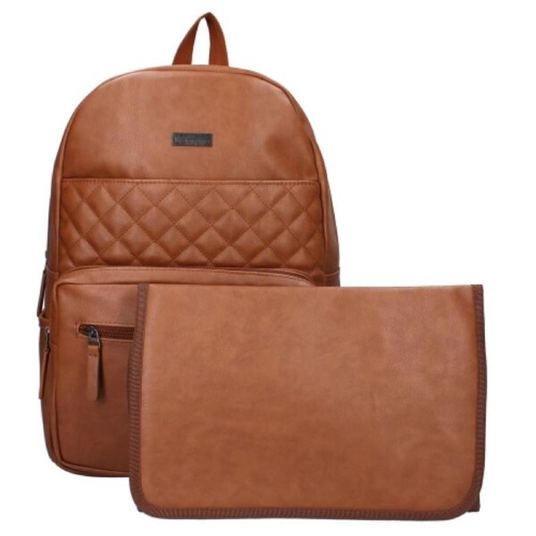 Kidzroom Baby Nappy Bag Diaper Care Brown Backpack