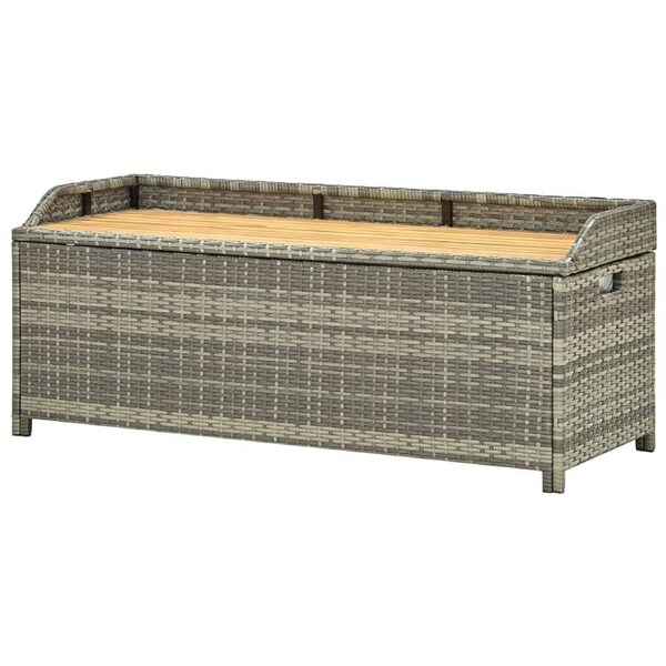 Outdoor Storage Box Bench Garden Tool Sheds Chest Container Chair 120x50x50cm