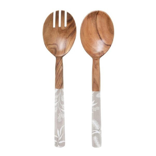 J.Elliot Bindi salad servers grey beige