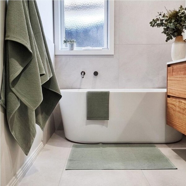 J.Elliot Camilla Waffle S/4 Bath Towel Set Pistachio