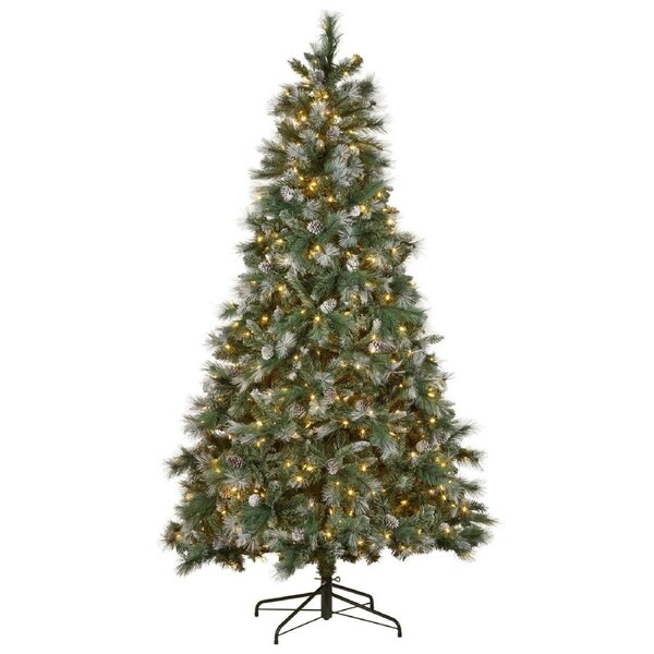 National Tree Company 2.7m Bayville Pine Pre-Lit Christmas Tree with 1844 Tips