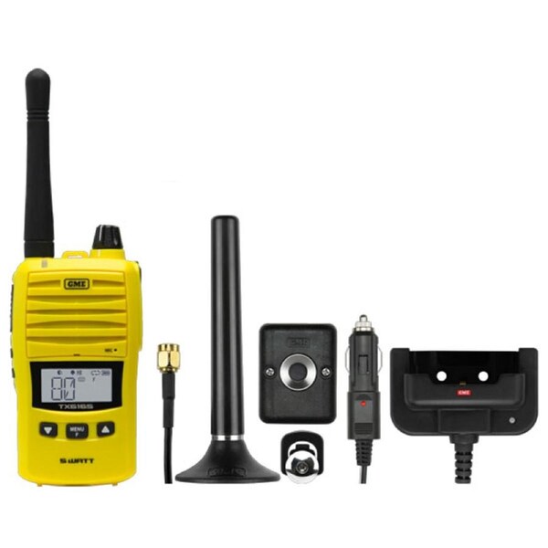 GME TX6165XY 5W UHF Radio Car Pack - Yellow