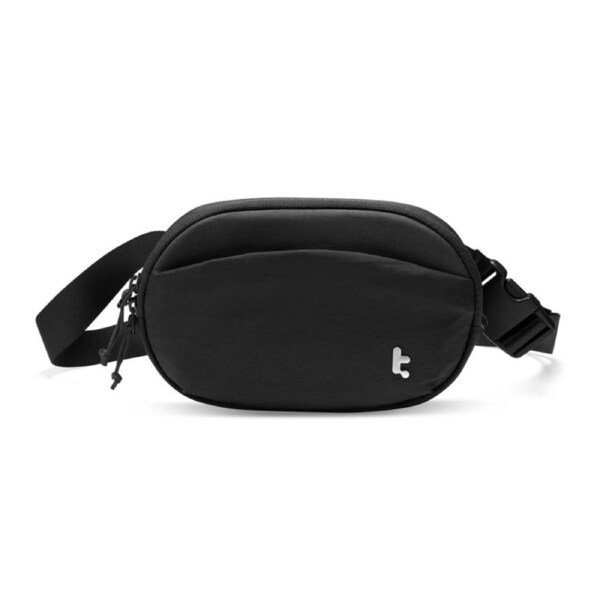 Tomtoc Nylon Fabric Sling/Crossbody Bean Belt Bag Adjustable Strap 1.5L Black