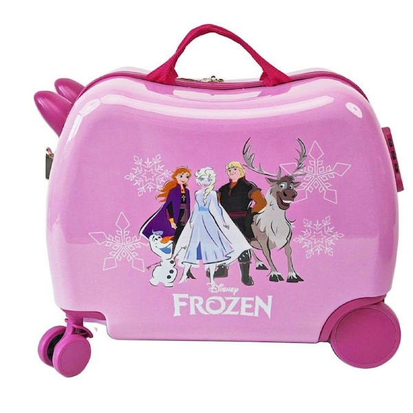 Disney Frozen Ride-On Trolley Case Kids/Children Onboard Luggage/Bag Pink