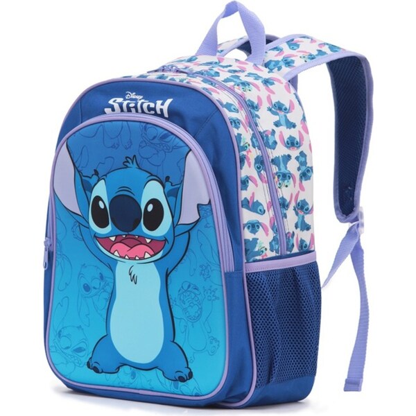 Disney Stitch 15'' Backpack Kids/Children Adjustable Strap School Bag Blue