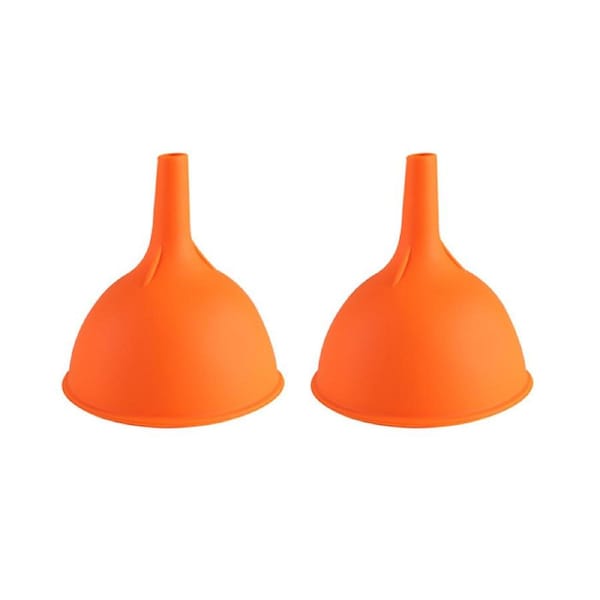kitchen household soy sauce liquid integrated funnel long-neck funnel - orange