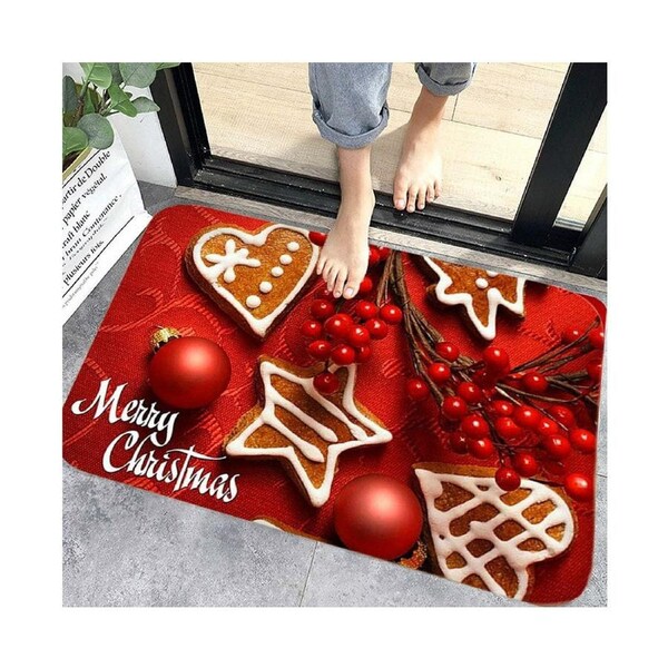 Christmas Floor Mat Indoor Rug Non-Slip Door Mat Christmas Pattern Home Decor Indoor Christmas Doormat Rugs