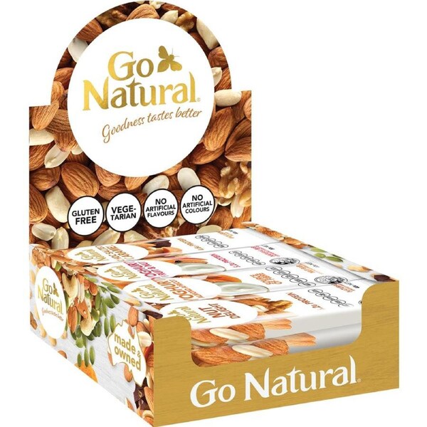 Go Natural Bars Core Mixed Box 16 Pack x 16