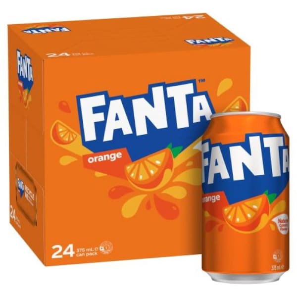 Fanta Orange Soft Drink 375m x 24