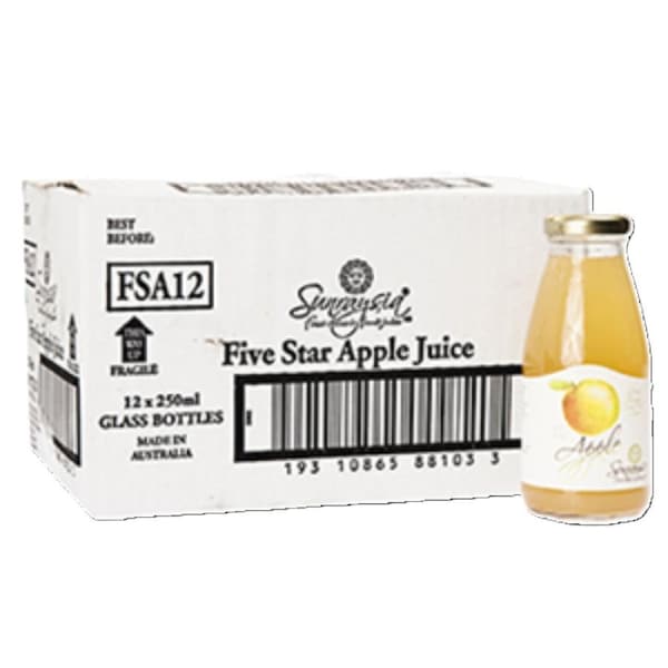 Sunraysia Juice Apple Ambient Luxury Five Star 250ml x 12