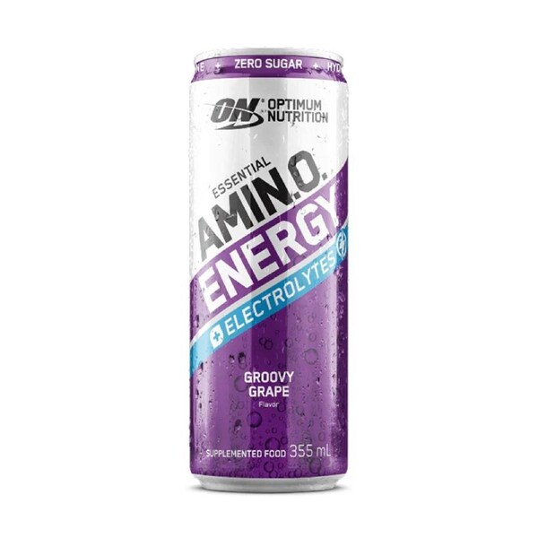 Optimum Nutrition Amino Energy + Electrolytes Sparkling Groovy Grape 355ml x 12