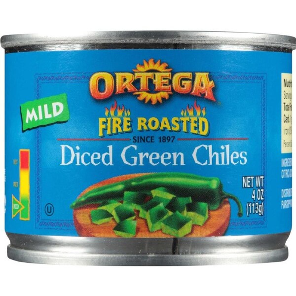 Ortega Diced Green Chillis 113g x 1