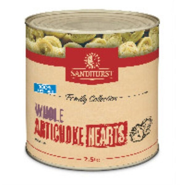 Sandhurst Artichokes Hearts In Brine 2.5Kg x 1