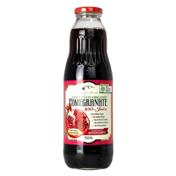 Chefs Choice Juice Pomegranate Organic 750ml x 6