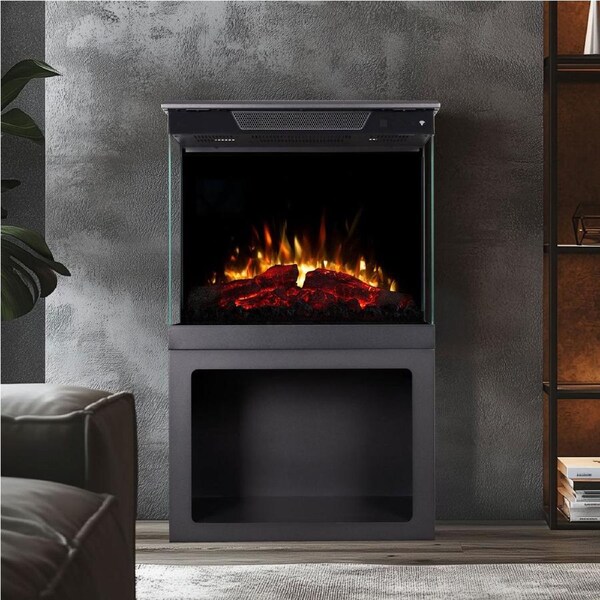 Conrad 1500W 24" 3-Sided Freestanding Electric Stove with Base