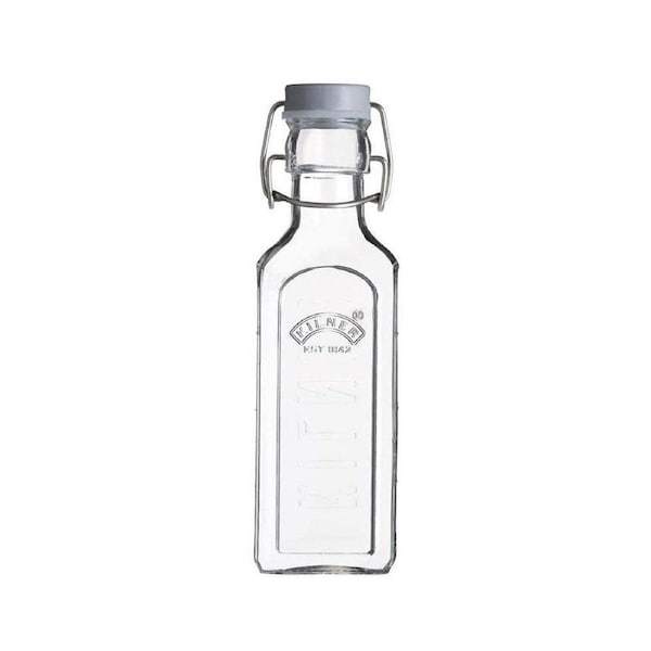 Kilner 300ml Glass Clip Top Bottle Jar Liquid Storage Container w/ Lid Clear