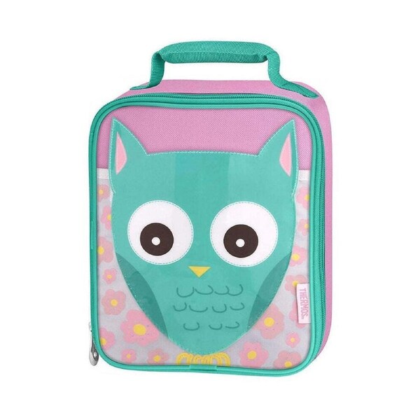 Thermos 19cm Kids Insulated Soft Lunch Kit w/ Handle Thermal/Cooler Bag Owl