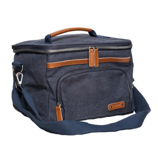 Tempa Kayce Insulated Cooler Bag w/ Strap Picnic/Travel Food Carry Storage Navy