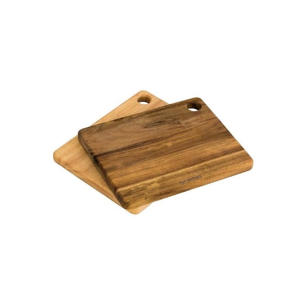 2pc Peer Sorensen Acacia Wood 19.5cm Utility Chopping/Cutting Board Set Natural