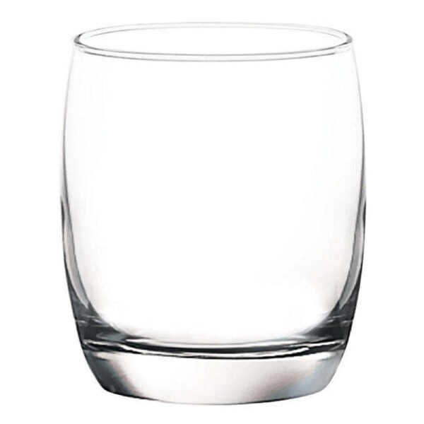 6pc Ocean Ivory 265ml Glass Rock Tumbler Cocktail/Liquor Drink Cup Set Clear