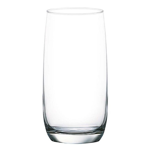 6pc Ocean Ivory 370ml Glass Highball Drink Cup Water/Juice Glassware Set Clear