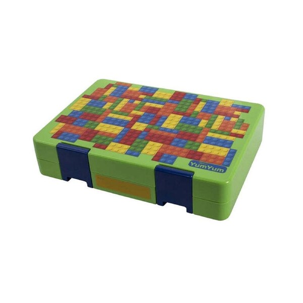 Avanti Yum Yum Kids/Children Bento Box w/Divider Lunch Container Building Blocks
