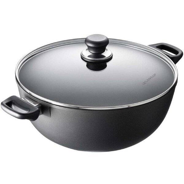 Scanpan Classic Induction 32cm/7.5L Cast Aluminium Stew Pot Round Cookware Black