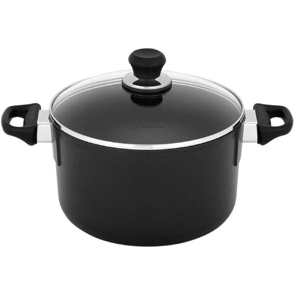 Scanpan Classic Induction 26cm/6.5L Aluminium Dutch Oven Round Cookware Black