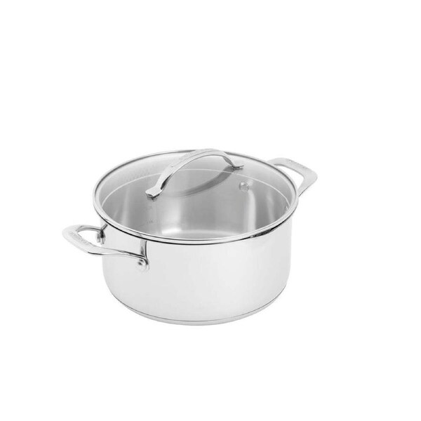 Scanpan Stainless Steel 24cm/4.8L Dutch Oven w/ Lid Round Induction Cookware SLV