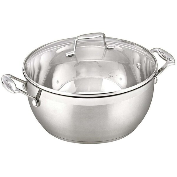 Scanpan Impact 26cm/5L Stainless Steel Stewpot w/ Lid Cookware Round Silver