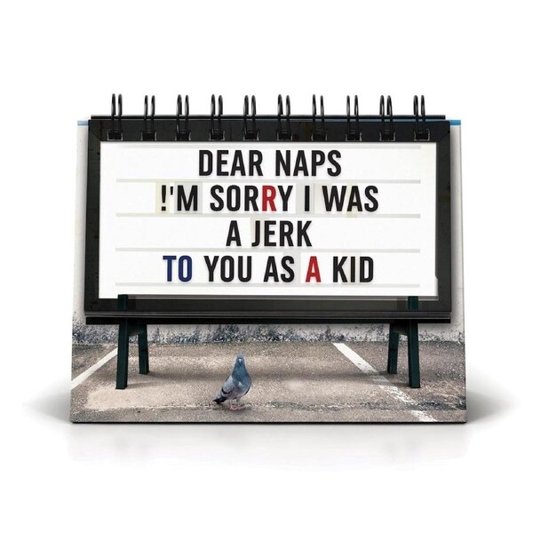 Fred Daily Marquee Desk Flip Book