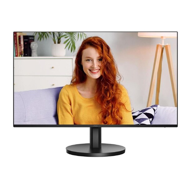 AOC 27' IPS, 100Hz, 250cd/m2, Full HD, 2w Speakers, 3-Way Frameless Slim HDMI, VGA Tilt Low Blue, Flicker Free, VESA 100mm, Office Monitor