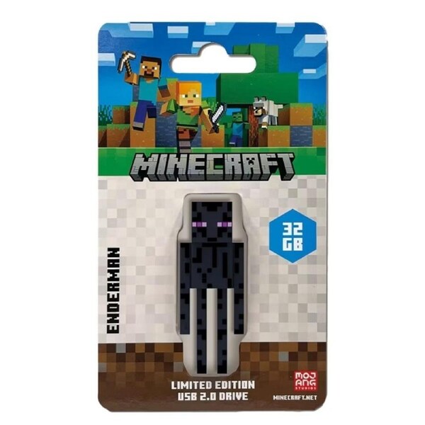 Verbatim Minecraft Collector s Edition USB Flash Drive - 32GB - Enderman Retail Pack