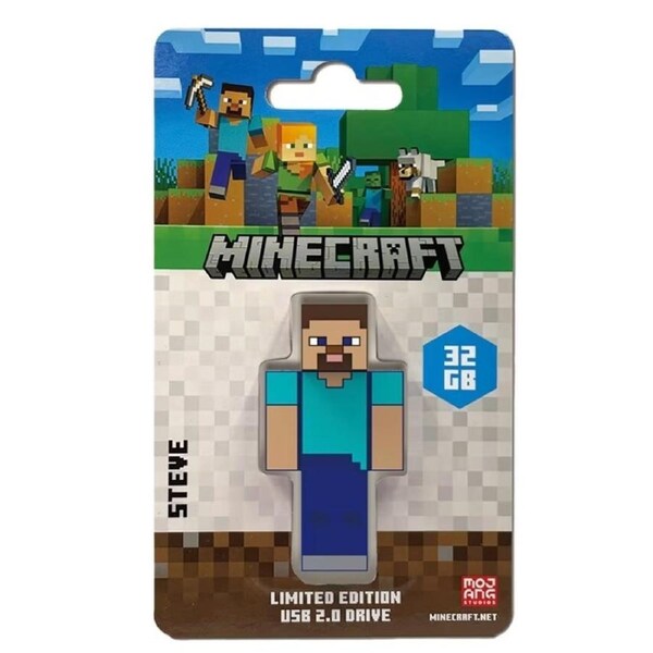 Verbatim Minecraft Collector s Edition USB Flash Drive - 32GB - Steve. Retail Pack