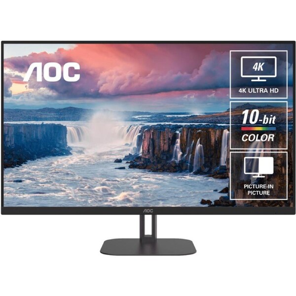 AOC U32V5N 32' 4K 3840 ? 2160 VA 300 Cd/m 4ms GtG, VESA x 100. HDMI 2.0 x 2, DP 1.4 x 2 Office and Business Monitor (LS)