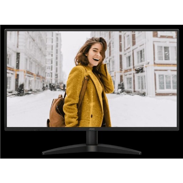 AOC 27' IPS, 100Hz, 250cd/m2, Full HD, 3-Way Frameless Slim- HDMI , VGA Tilt Low Blue Mode Flicker Free, VESA 100mm, Home Office Monitor