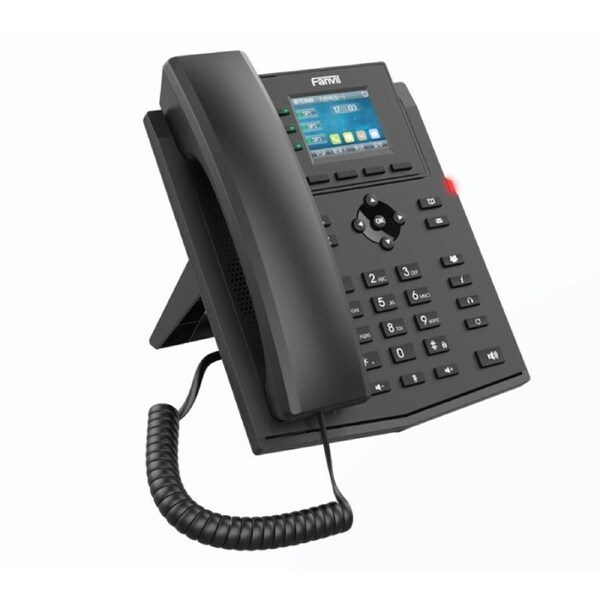 Fanvil X303-2 Wire IP Phone, 2.4-inch Color, RJ11 Interface and Supports 2-Wire Power, HD Voice, 6-Party Conferencing, 4 SIP Accounts